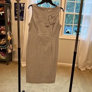 Calvin Klein blue and white pinstripe dress